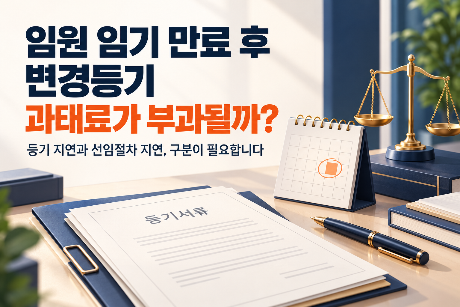임원 임기만료후 변경등기 과태료가 부과될까?