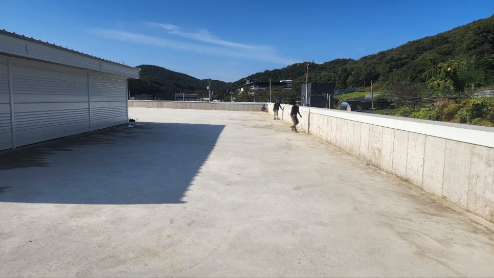 콘크리트 슬라브 옥상 TPO 방수, 바탕 정리부터 검측까지