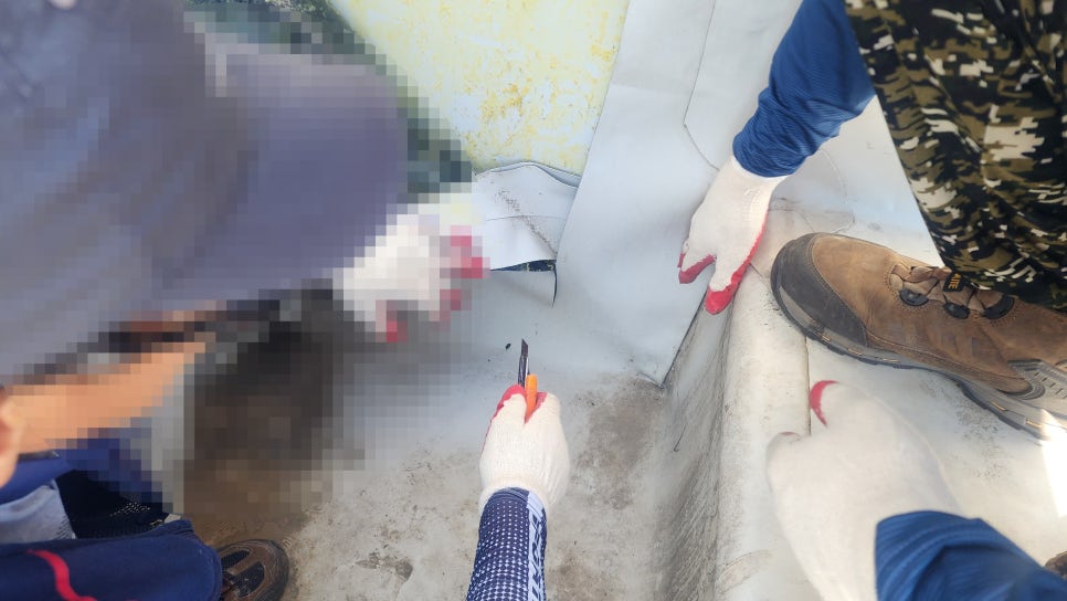 공장 옥상 반복 누수 보수: 거터·드레인·벽체 TPO 접합부 — 사진 5